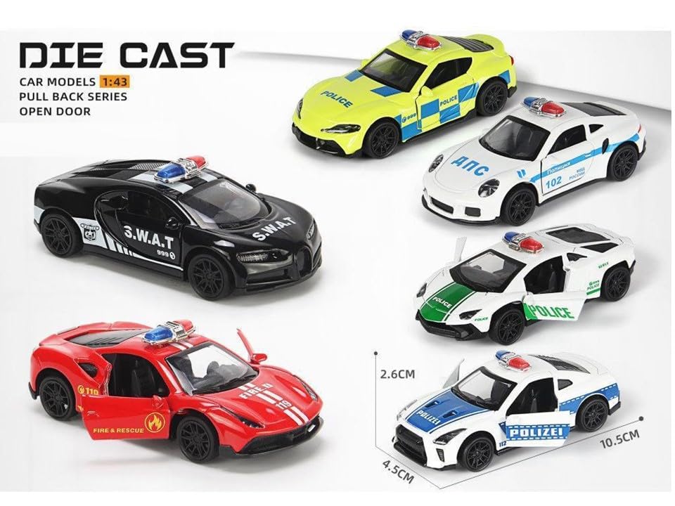 Nissan GTR Die-Cast Pull Back Car | Openable Doors (Ages 3-7)