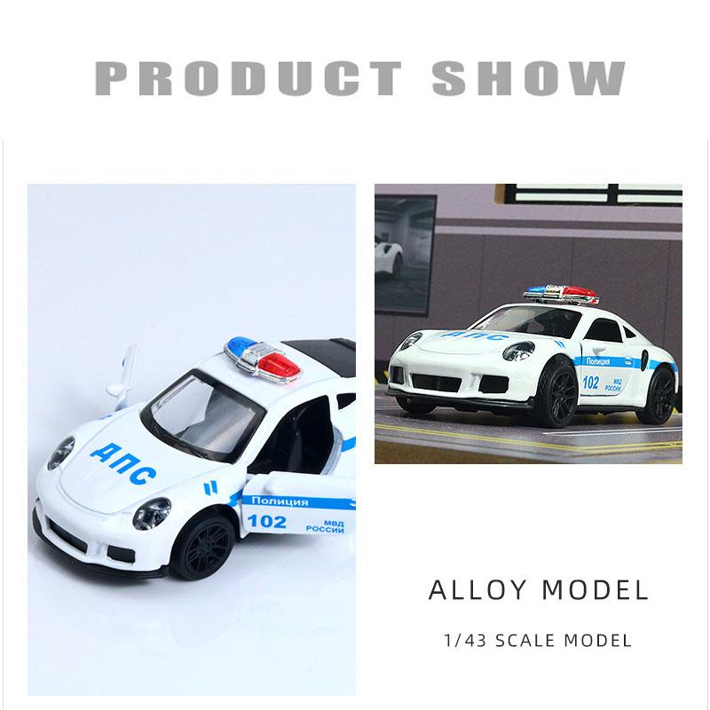 Porsche Die-Cast Pull Back Car | Openable Doors (Ages 3-7)