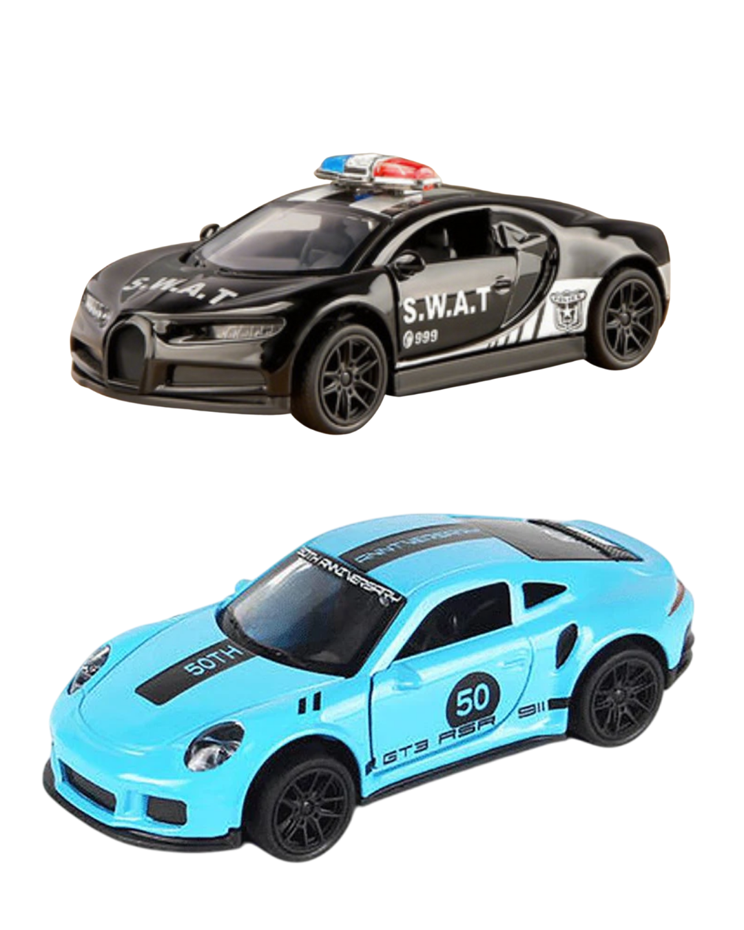 Die-Cast Cars | Bugatti & Porsche | Pull Back (Ages 3-7)