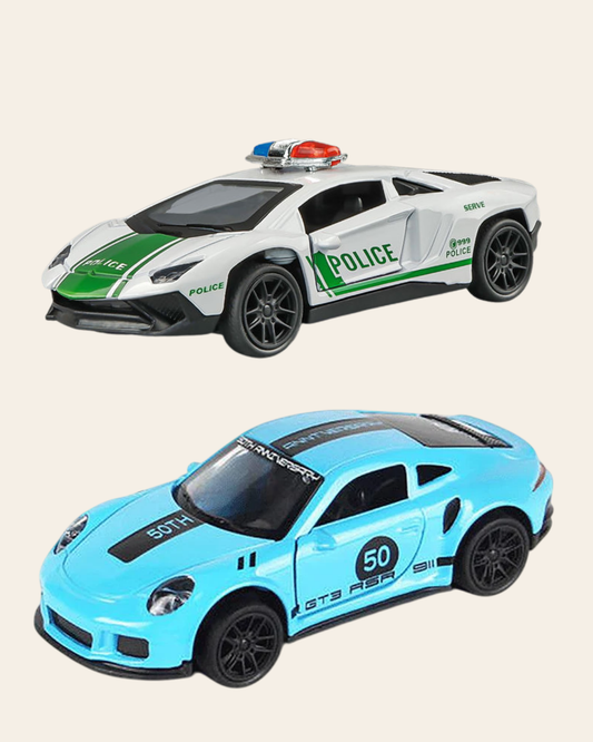 Die-Cast Cars | Lamborghini & Porsche | Pull Back (Ages 3-7)