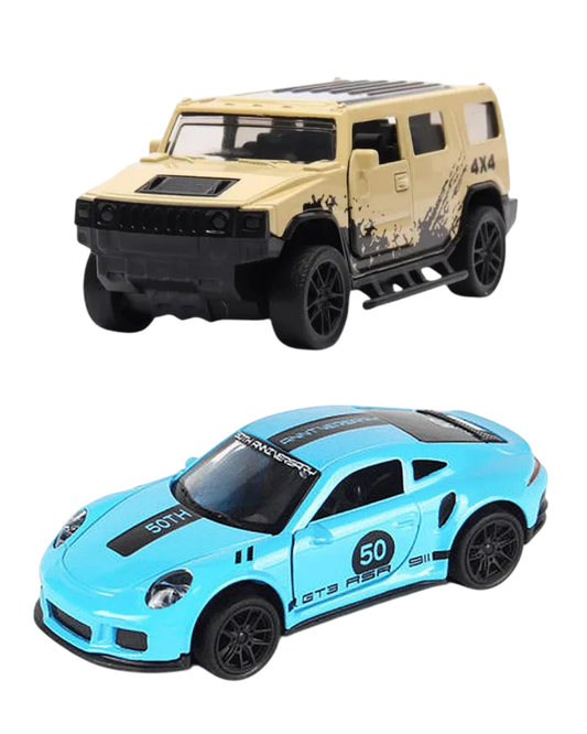 Die-Cast Cars | Ferrari & Hummer | Pull Back (Ages 3-7)