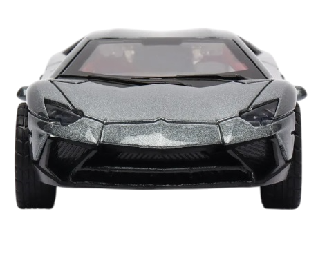 Lamborghini 1:36 Die-Cast Metal Toy Car — White & Gray | Pull Back