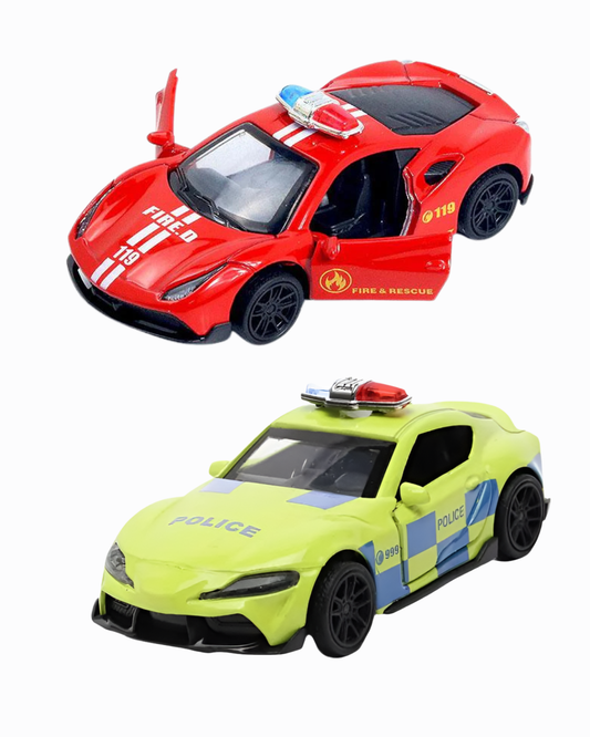 Die-Cast Cars | Ferrari & Toyota | Pull Back (Ages 3-7)