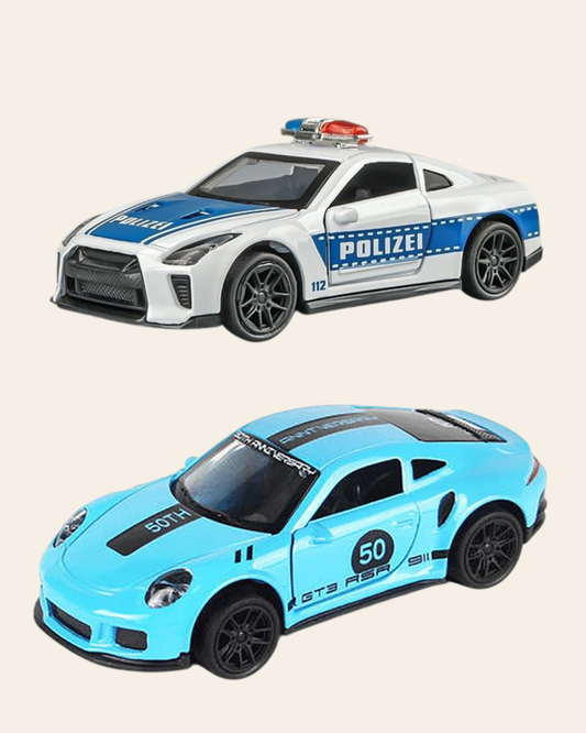 Die-Cast Cars | Nissan & Porsche | Pull Back (Ages 3-7)