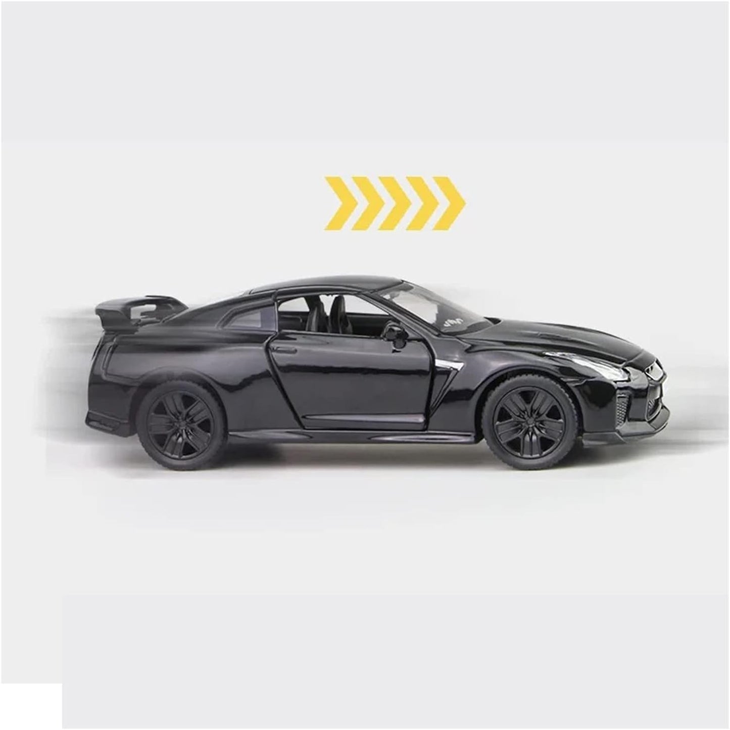 Nissan GTR 1:36 Die-Cast Metal Toy Car  - Lights, Music & Pull-Back (Ages 3-7)