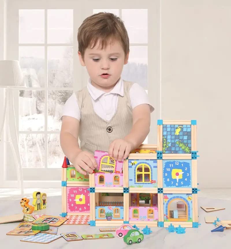 Wooden Building Blocks — Changeable Custom STEM Set for Kids