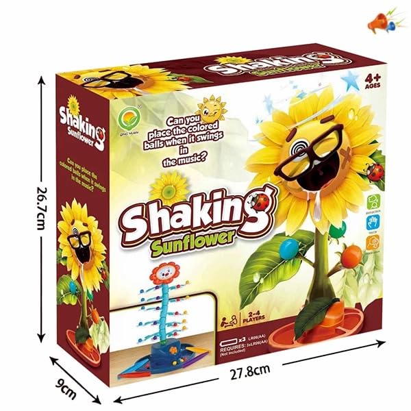 Shaking Sunflower Game for Kids — Multiplayer Learning Toy Ages 4–8