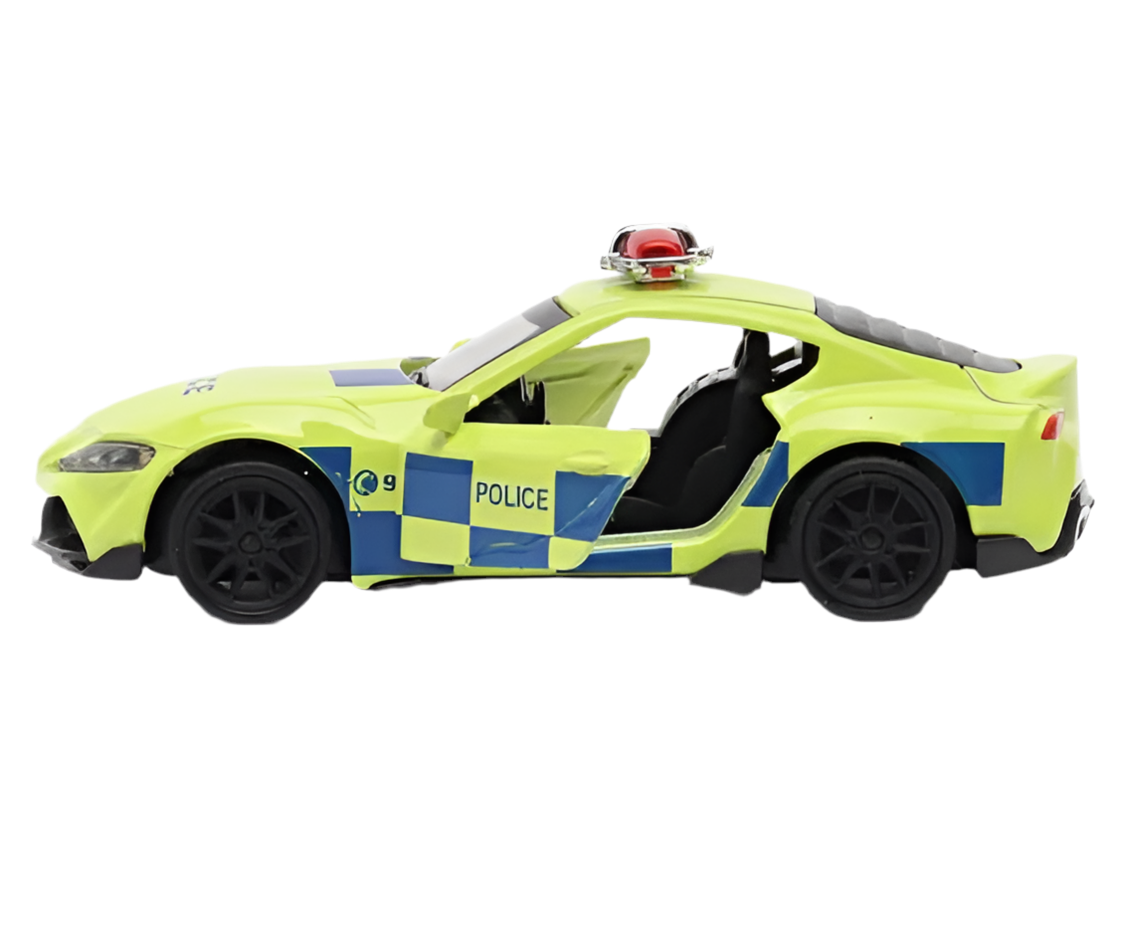 Ferrari & Toyota Supra Police Die-Cast Cars (Ages 3-7)