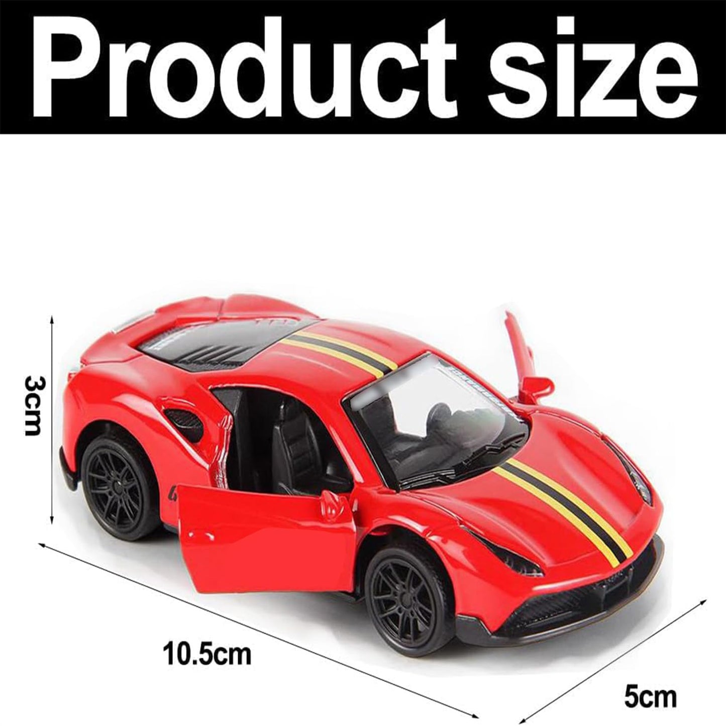 Ferrari & Hummer Die-Cast Pull Back Cars (Ages 3-7)