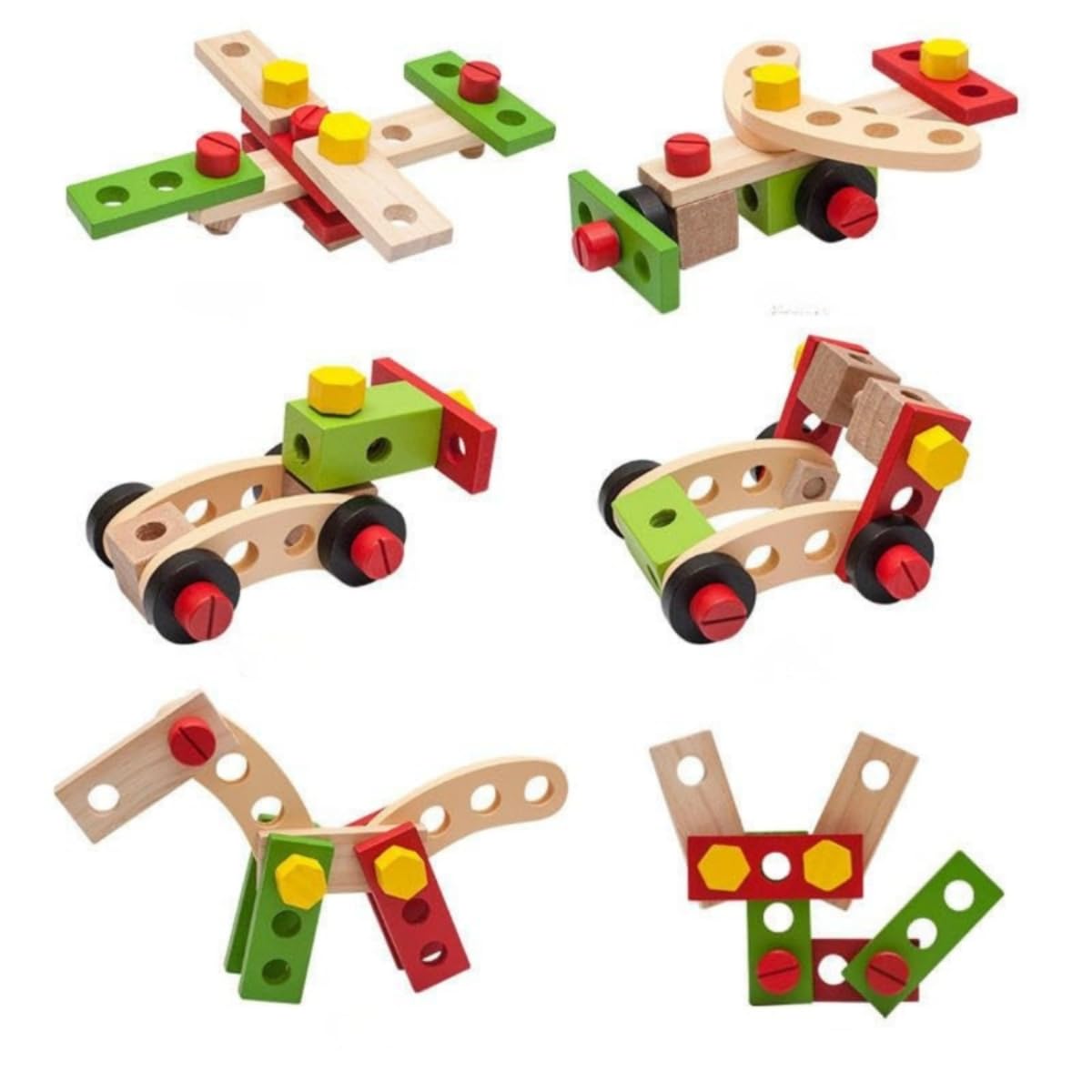 Wooden Tool Kit for Kids 3-6 Years | 28-Piece STEM Building Set