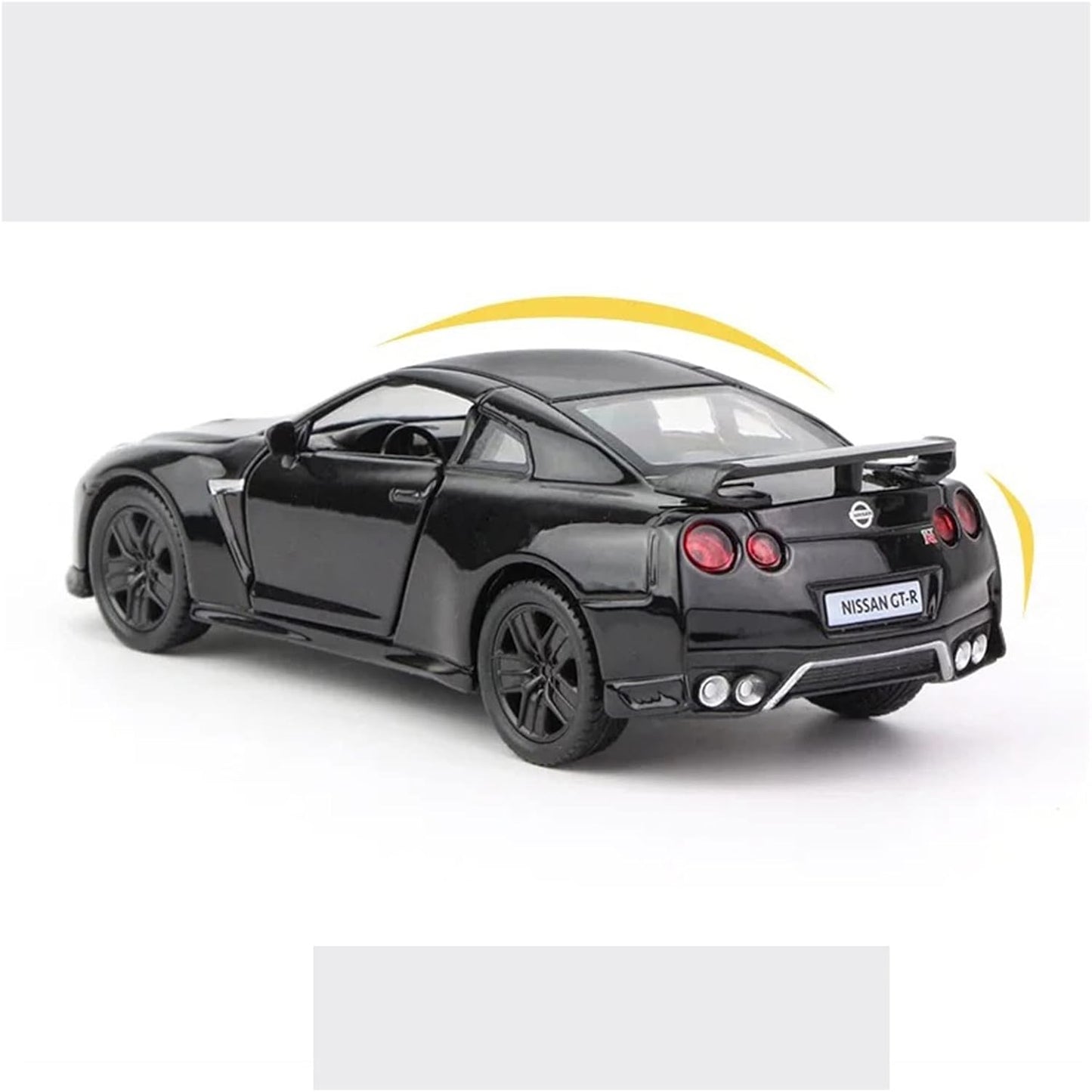 Nissan GTR 1:36 Die-Cast Metal Toy Car  - Lights, Music & Pull-Back (Ages 3-7)