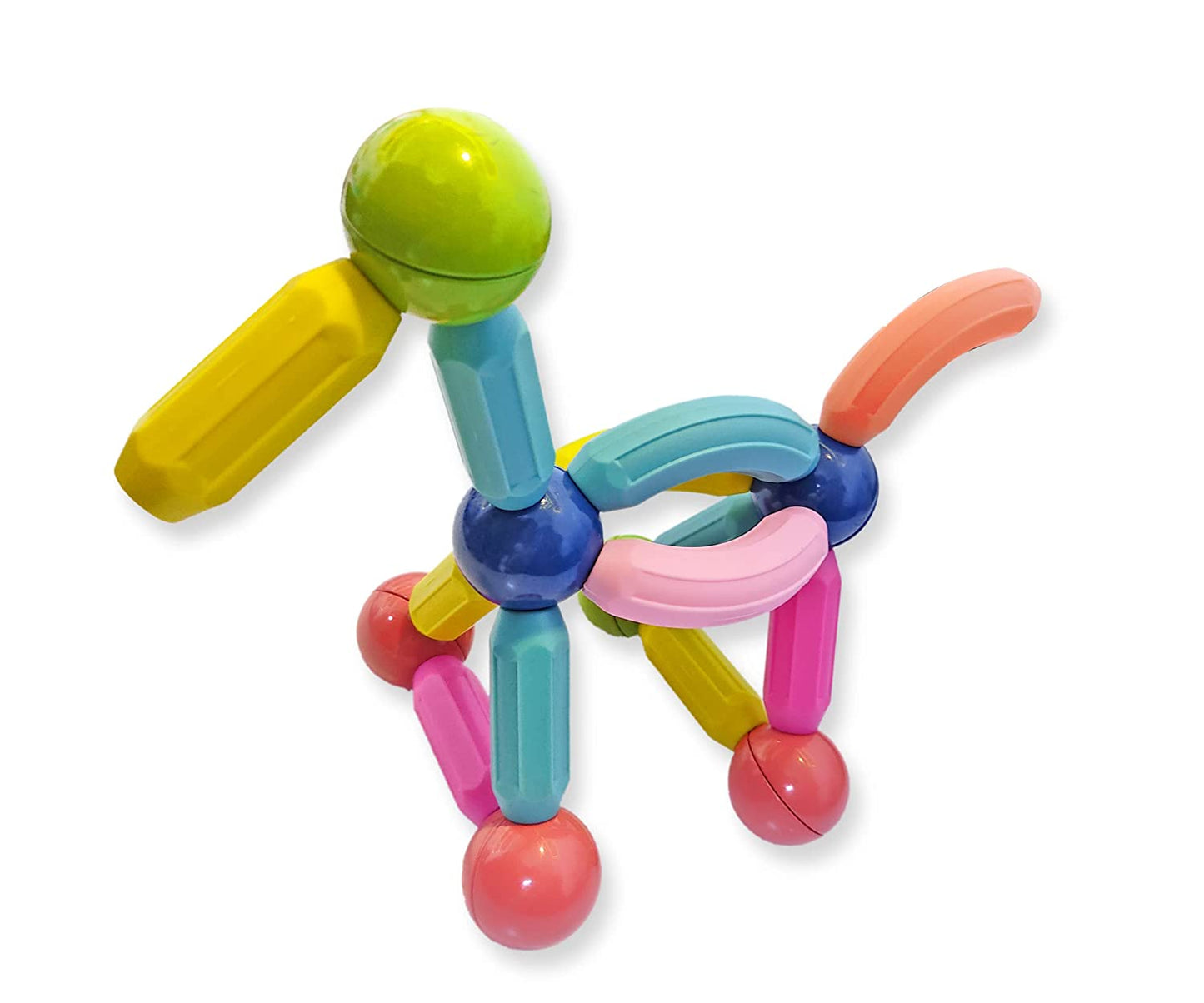 Magnetic Sticks and Balls Building Set — Set of 42 or 84 Pcs (Ages 3-7)