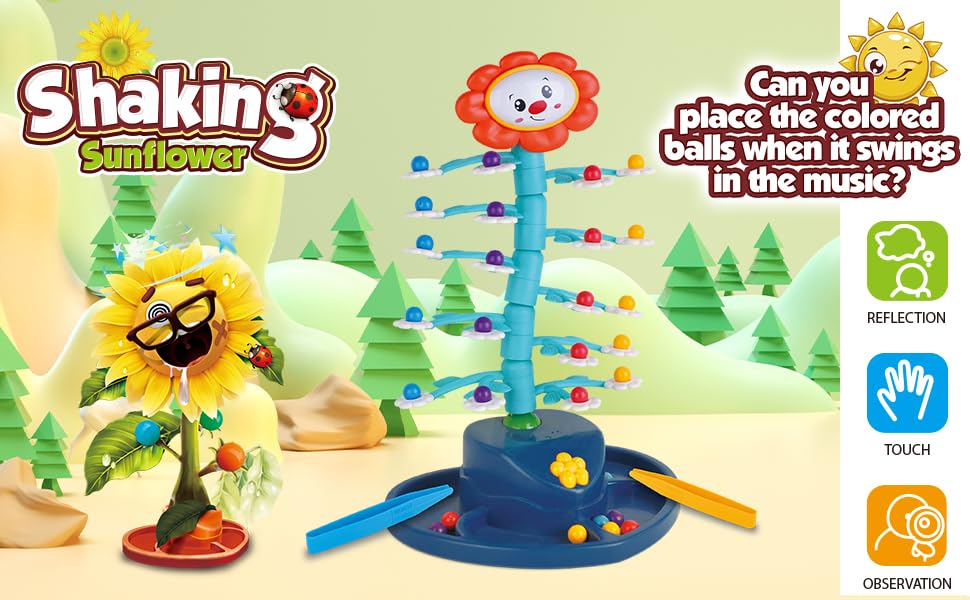 Shaking Sunflower Game for Kids — Multiplayer Learning Toy Ages 4–8