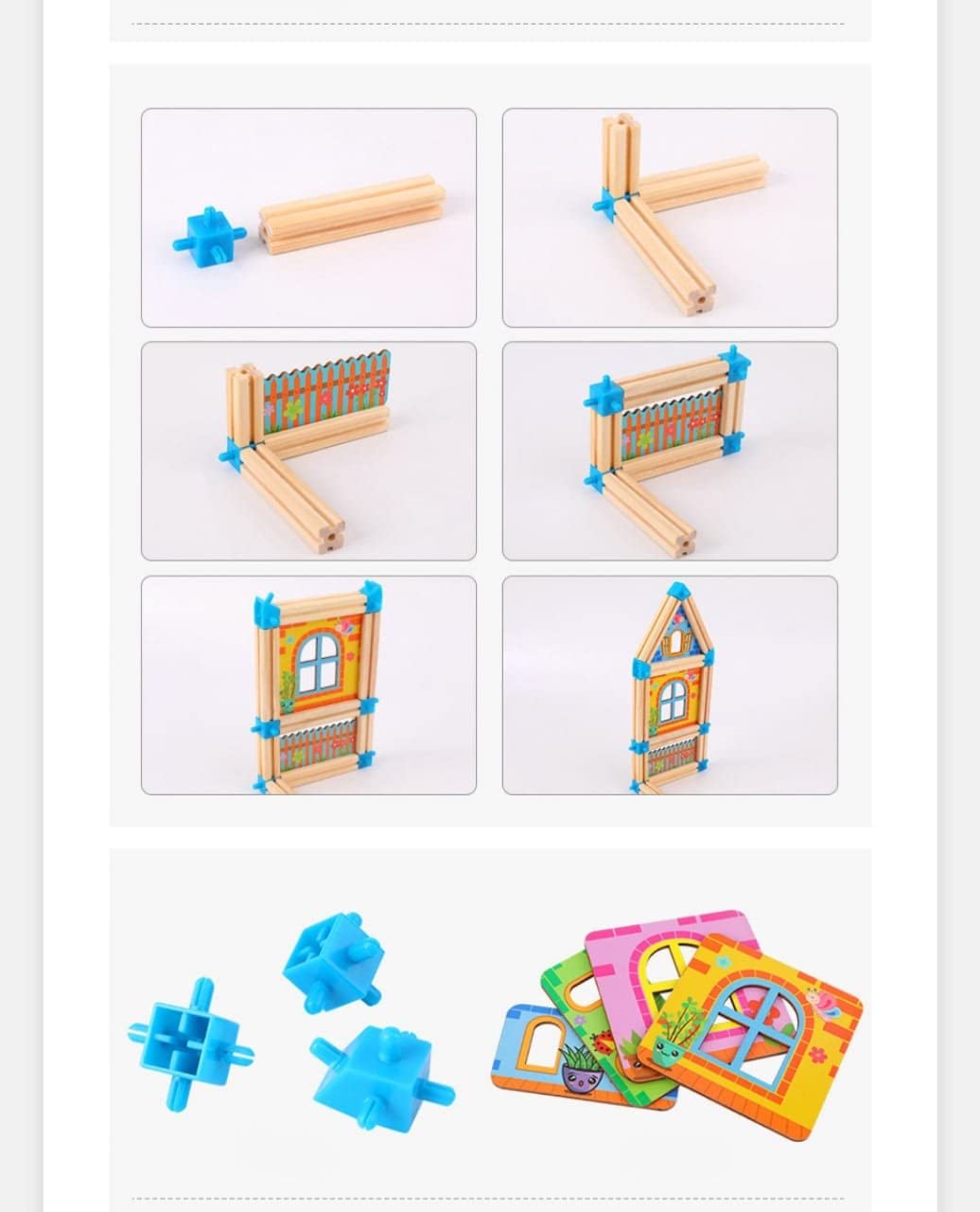 Wooden Building Blocks — Changeable Custom STEM Set for Kids