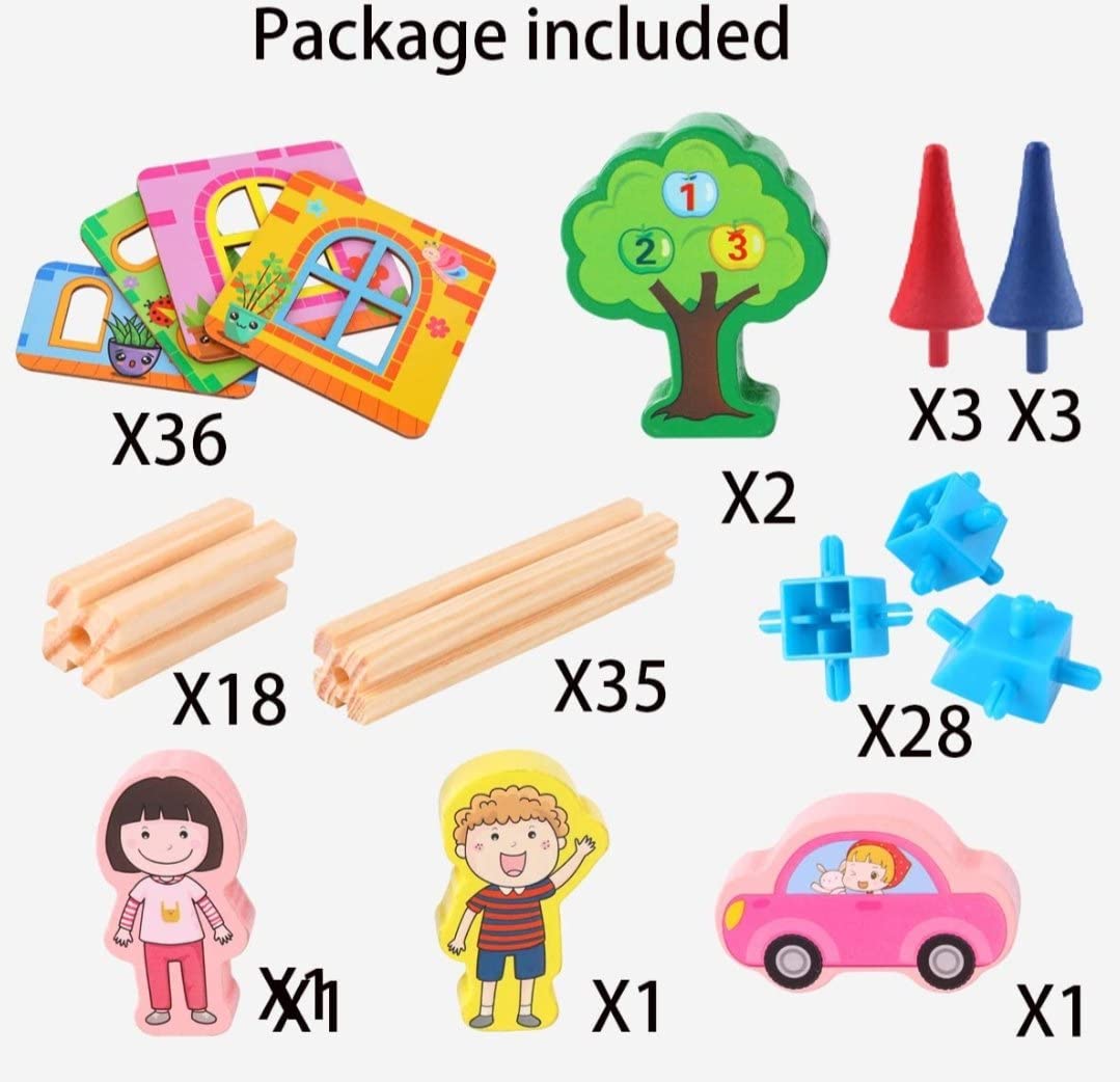 Wooden Building Blocks — Changeable Custom STEM Set for Kids