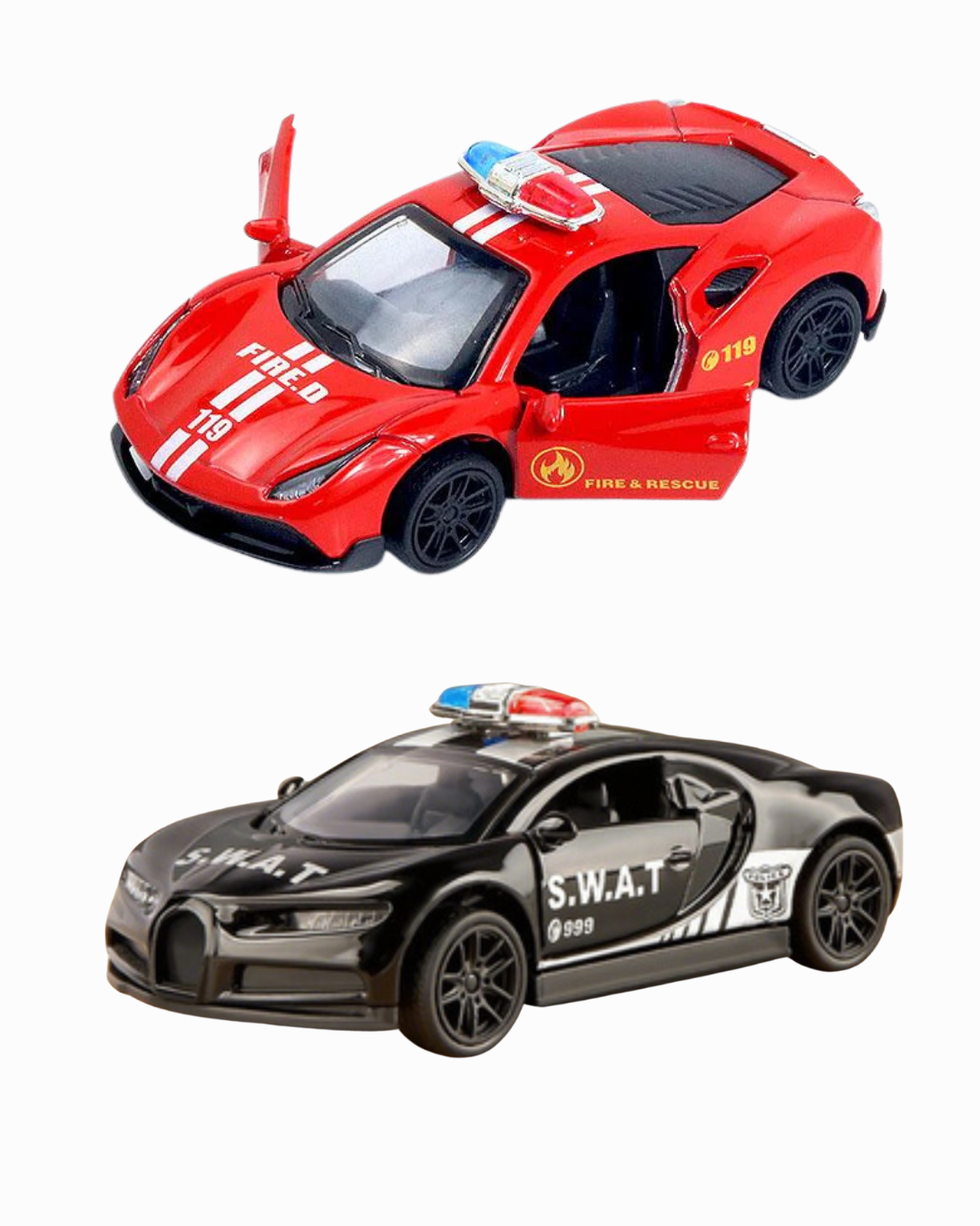Die-Cast Cars | Ferrari & Bugatti | Pull Back (Ages 3-7)