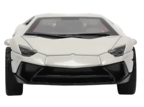 Lamborghini 1:36 Die-Cast Metal Toy Car — White & Gray | Pull Back