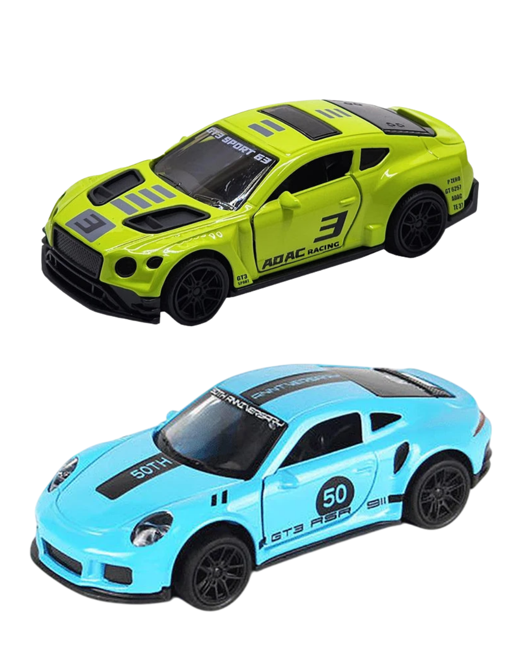 Die-Cast Cars | Bentley & Porsche | Pull Back (Ages 3-7)
