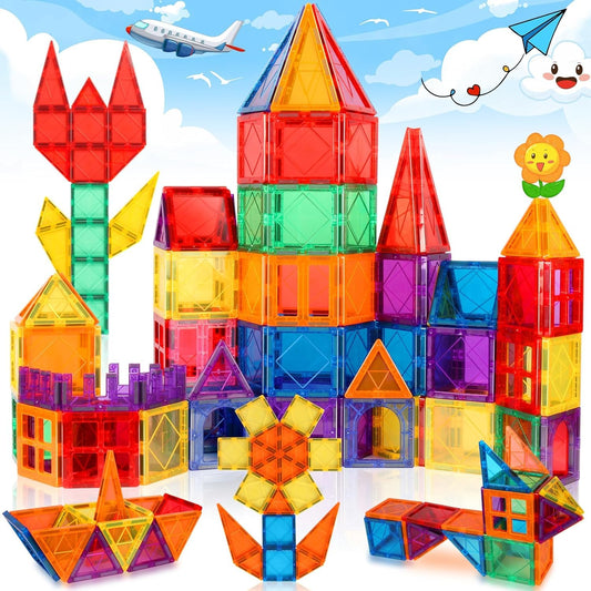 Magnetic Tiles 40 Pcs — STEM Building Set for Kids Ages 3–7