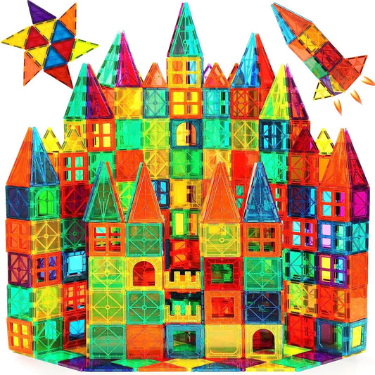 Magnetic Tiles 50 Pcs — STEM Building Set for Kids Ages 3–7