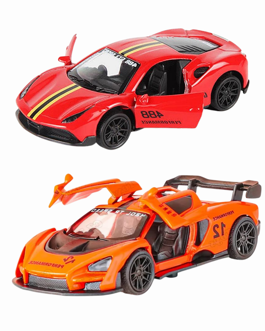 Die-Cast Cars | Ferrari & McLaren | Pull Back (Ages 3-7)