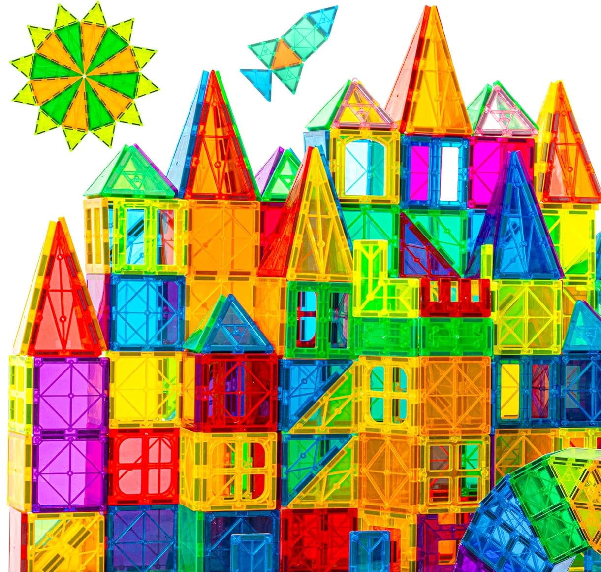 Magnetic Tiles 60 Pcs — STEM Building Set for Kids Ages 3–7