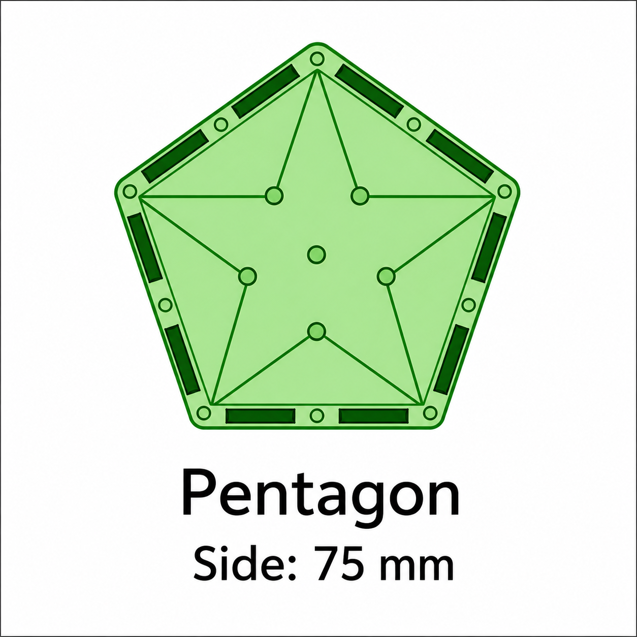Special Shape Magnetic Tiles