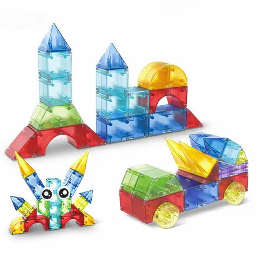 MAGIC Magnetic Building Blocks | 40 Pcs | STEM | Easy edition (Ages 3-7)