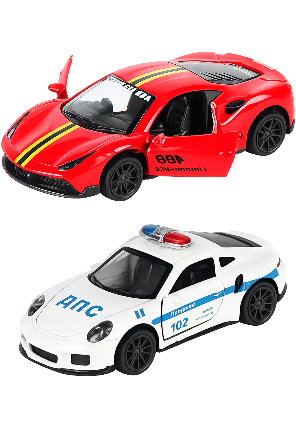 Die-Cast Cars | Ferrari & Porsche Police | Pull Back (Ages 3-7)