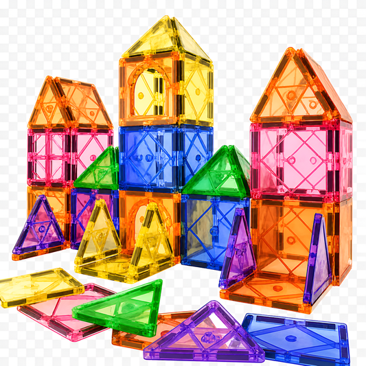Magnetic Tiles 12 Pcs — STEM Building Set for Kids Ages 3–7