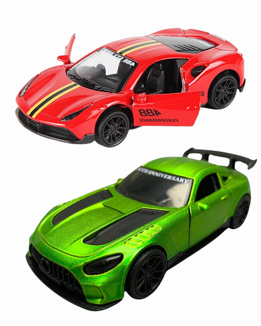 Die-Cast Cars | Ferrari & Mercedes | Pull Back (Ages 3-7)