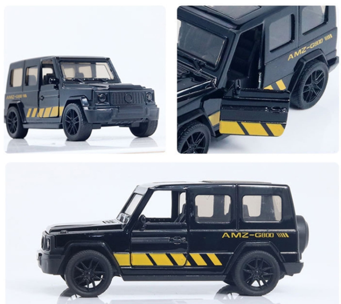 Mercedes AMG 1:43 Die-Cast Metal Toy Car — Pull Back & Openable Doors (Ages 3-7)