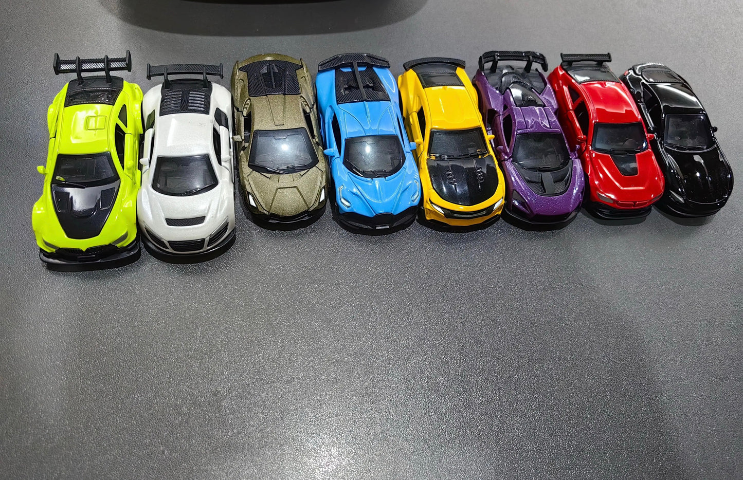 1:64 Die-Cast Metal Toy Cars — Pull-Back Sets of 1, 4, 8, 12 & 16