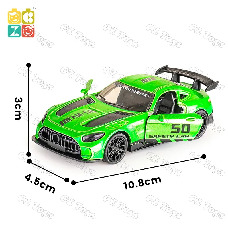 Mercedes-Benz AMG GTR 1:43 Die-Cast Metal Toy Car — British Racing Green