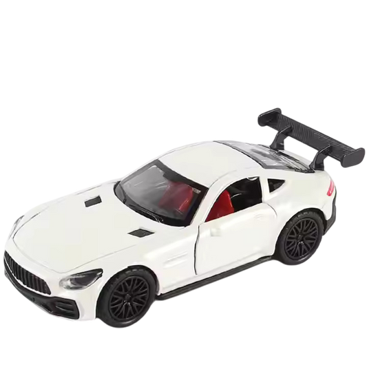Mercedes 1:36 Die-Cast Metal Toy Car — LED Lights, Music & Pull Back (Ages 3-7)