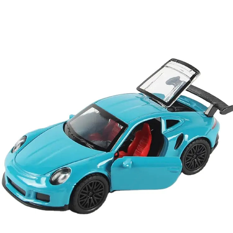 Porsche 1:36 Die-Cast Metal Toy Car — LED Lights, Music & Pull Back (Ages 3-7)