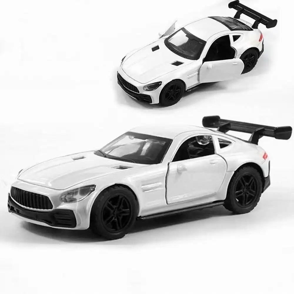 Mercedes 1:36 Die-Cast Metal Toy Car — LED Lights, Music & Pull Back (Ages 3-7)