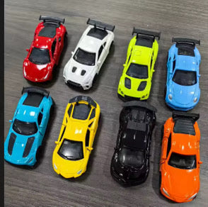 1:64 Die-Cast Metal Toy Cars — Pull-Back Sets of 1, 4, 8, 12 & 16