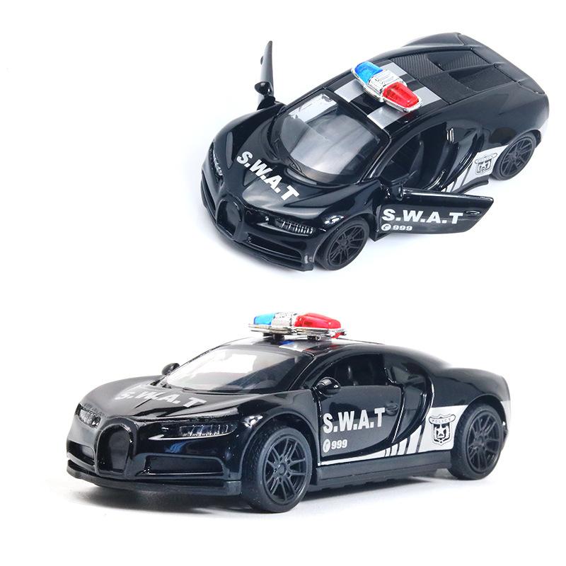 Bugatti Die-Cast Pull Back Car | Openable Doors (Ages 3-7)