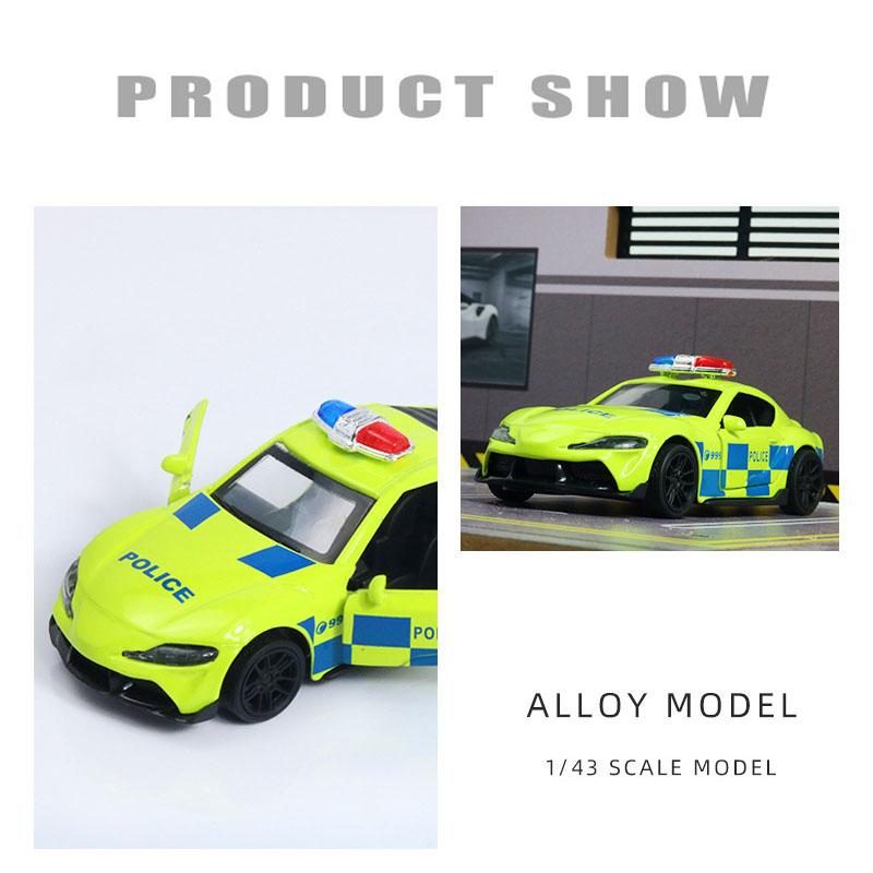 Toyota Supra Die-Cast Pull Back Car | Openable Doors (Ages 3-7)