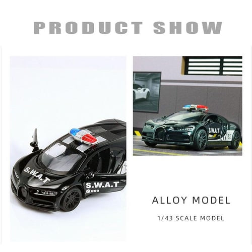 Bugatti Die-Cast Pull Back Car | Openable Doors (Ages 3-7)