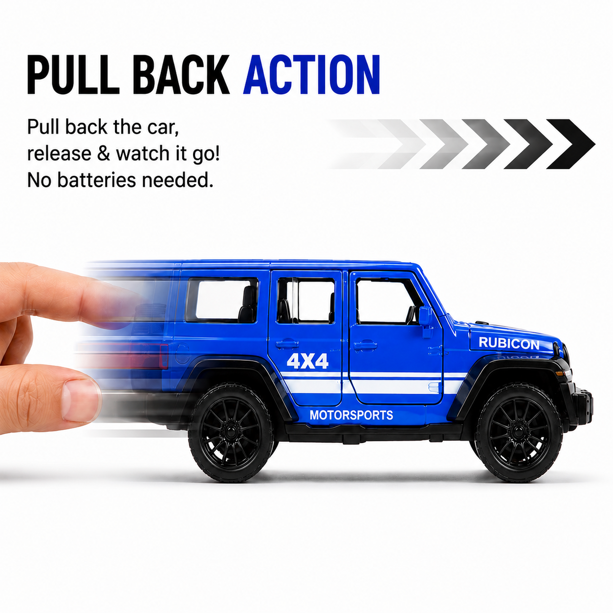Die-Cast Jeep & Fire Rescue Car Combo — Pull Back Toy Gift Age 3+