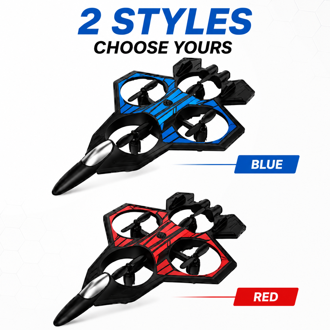 P2 Combat Aircraft RC Plane for Kids | 360° Flips, LED Lights & 6-Axis Gyroscope