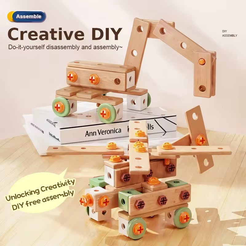 Mechanic Tool Kit for Kids | 158 Pcs | DIY STEM Toy (Ages 3-7)