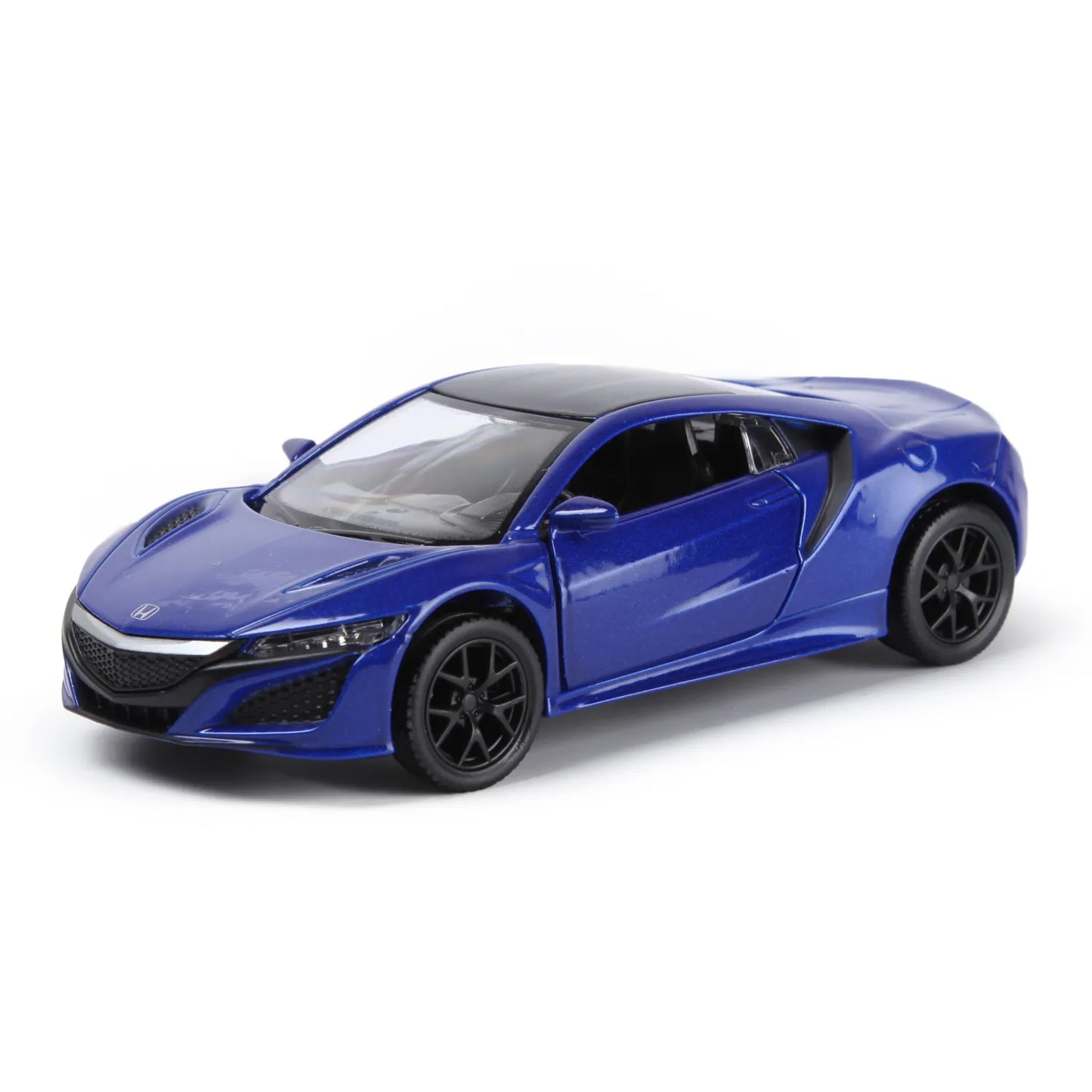 Honda NSX 1:36 Die-Cast Metal Toy Car — Blue & Red | LED Lights