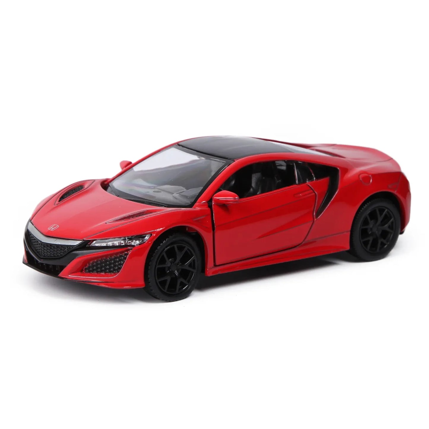 Honda NSX 1:36 Die-Cast Metal Toy Car — Blue & Red | LED Lights