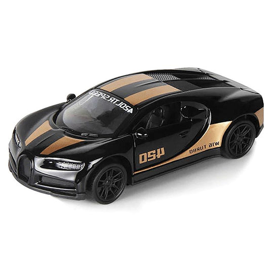 Bugatti 1:43 Die-Cast Metal Toy Car — Openable Doors & Pull-Back