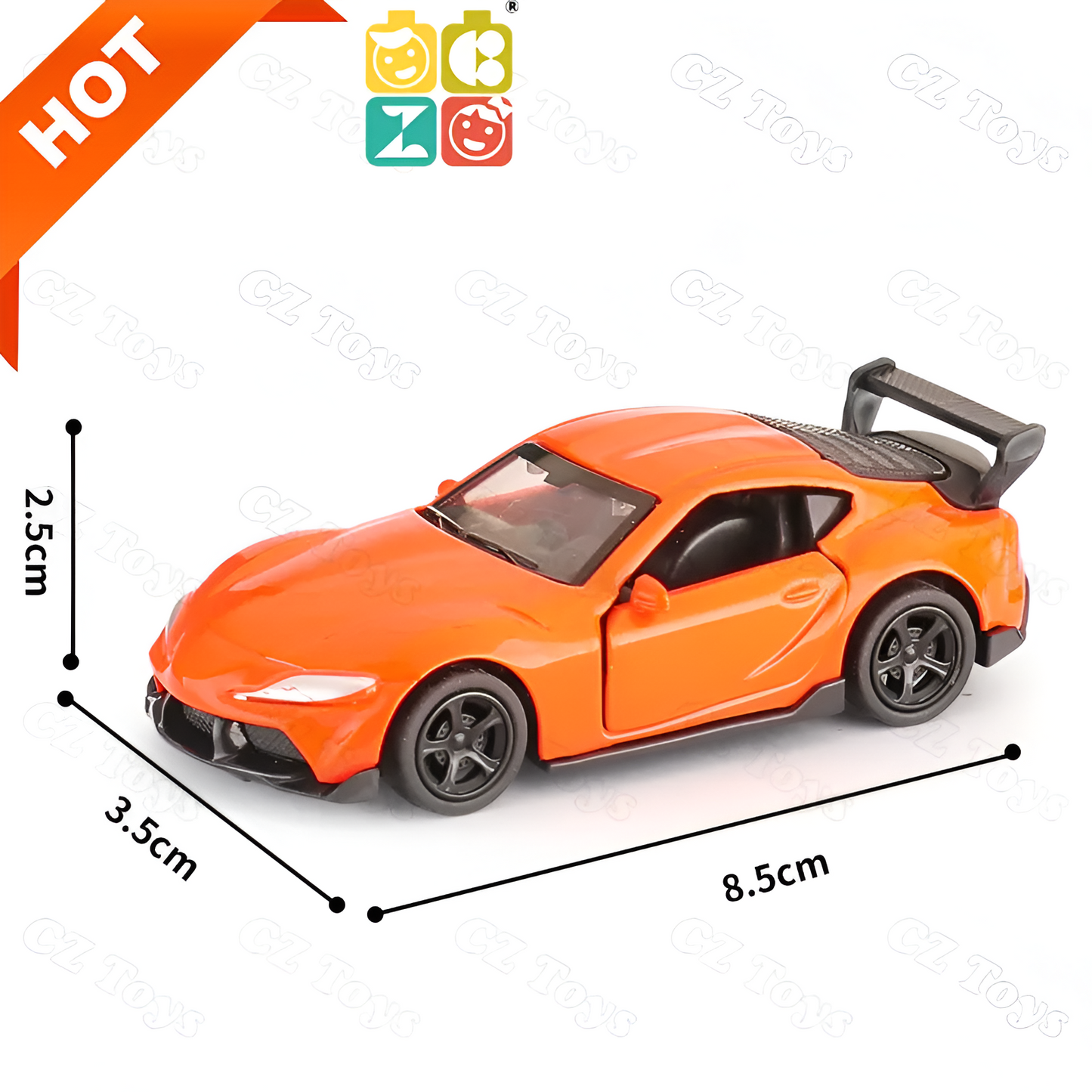 1:64 Die-Cast Metal Toy Cars — Pull-Back Sets of 1, 4, 8, 12 & 16