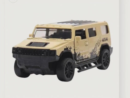 Hummer 1:36 Die-Cast Metal Toy Car — Pull Back & Openable Doors